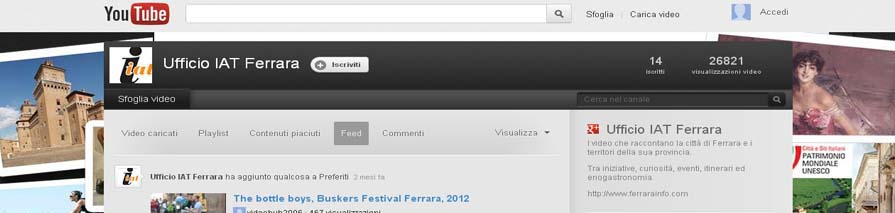 Canale YouTube 