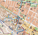 Tourist map of Ferrara