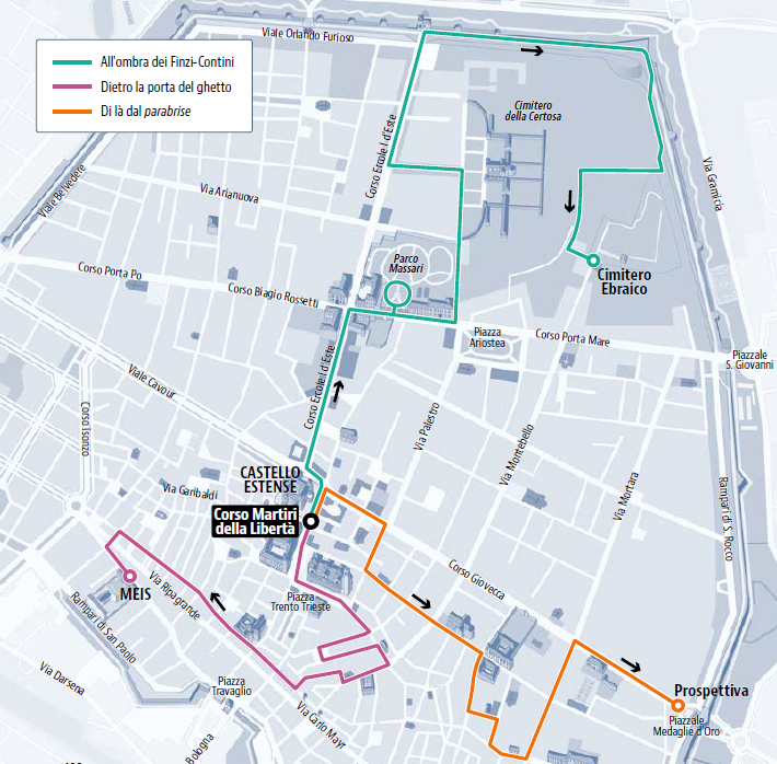 3 itineraries Map