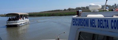 By boat to explore the delta