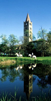 A caballo Abbazia di Pomposa