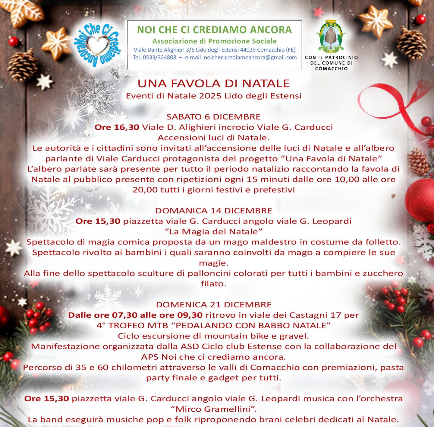 Locandina Eventi Natale Lido degli Estensi 