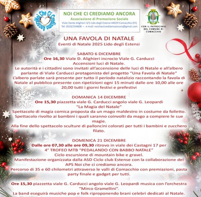 Locandina Eventi Natale Lido degli Estensi 