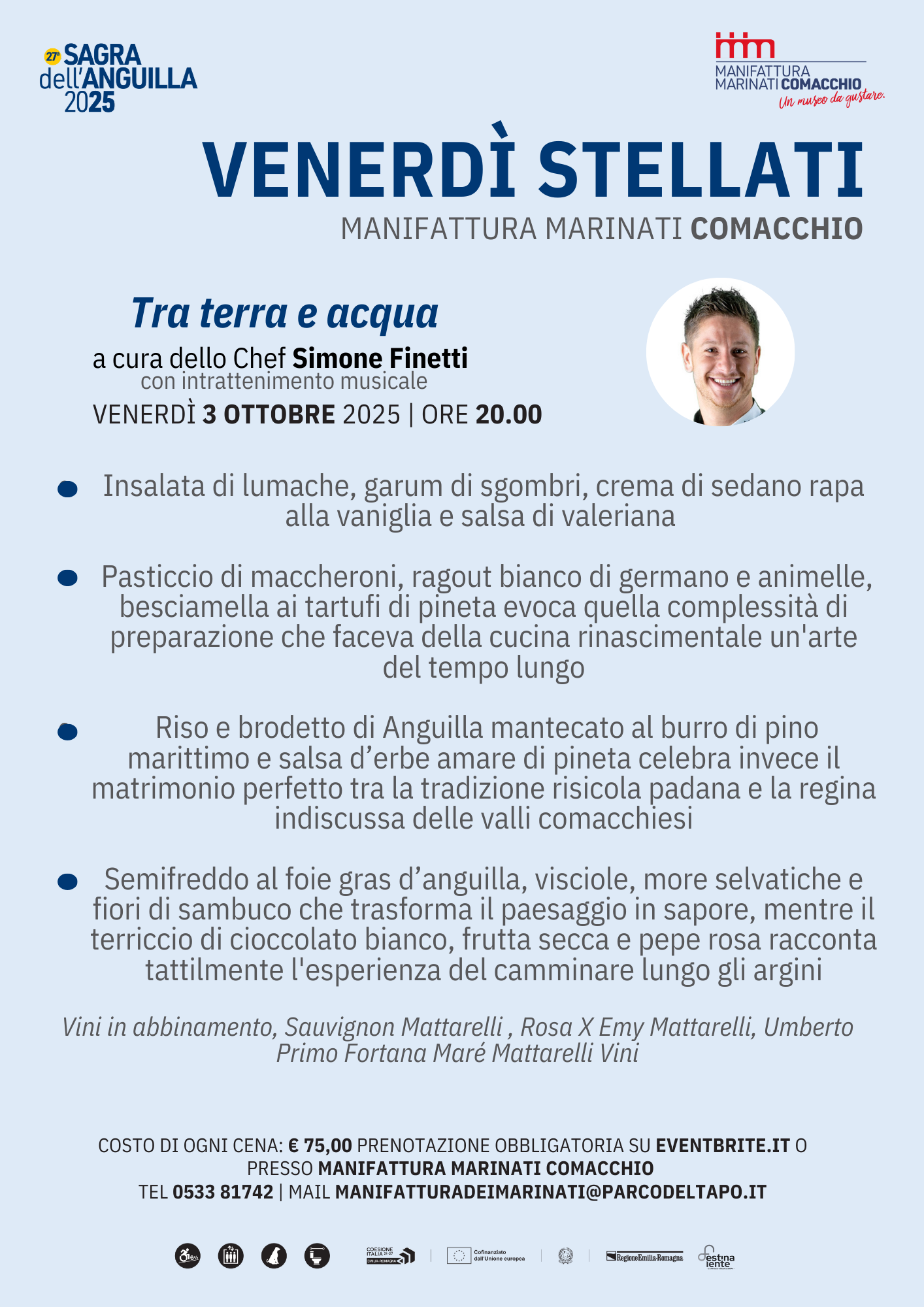 Venerdì stellati - Menù Simone Finetti