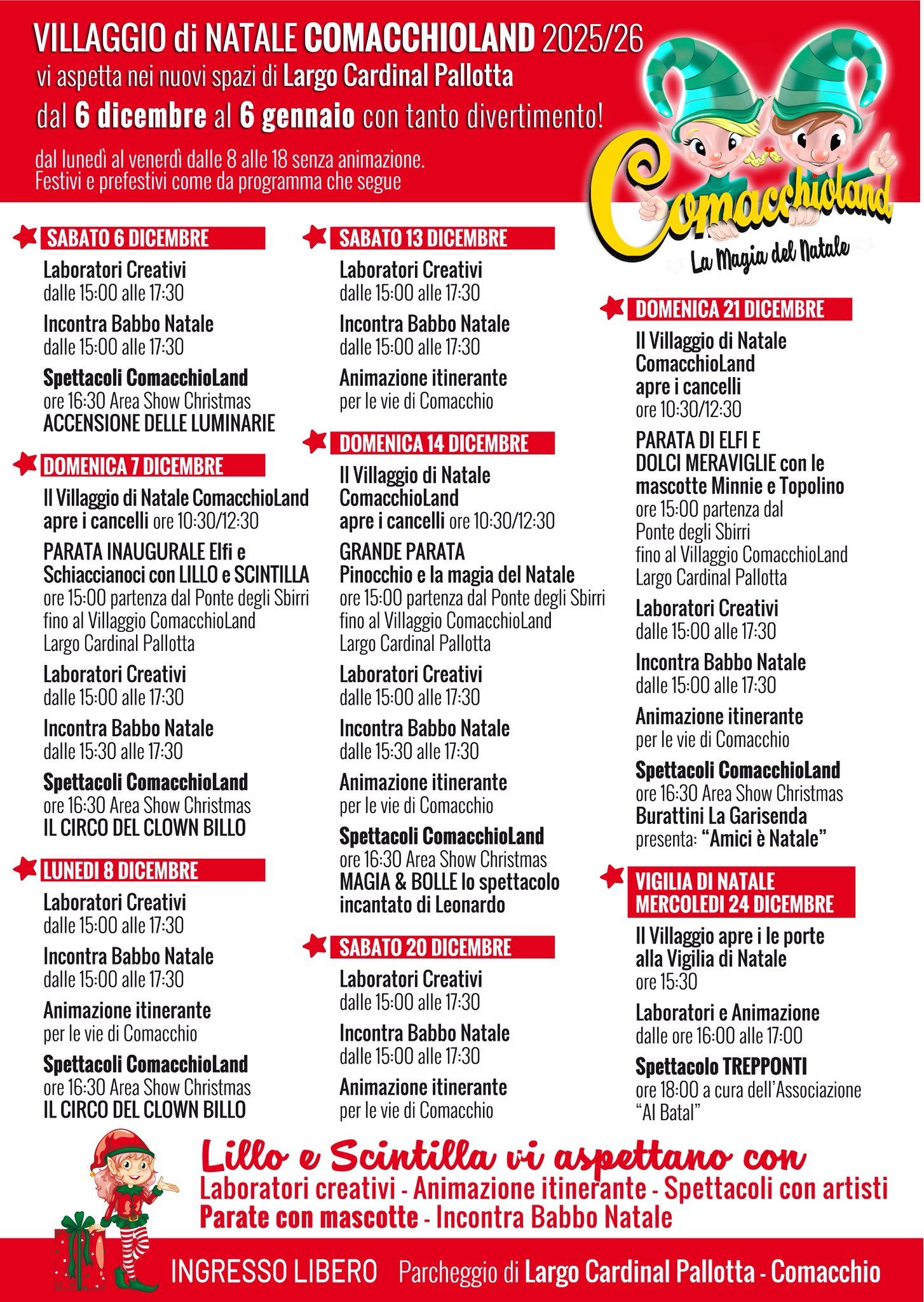 Locandina Comacchioland 2025-26