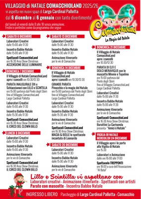 Locandina Comacchioland 2025-26