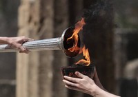 Passaggio fiamma olimpica a Comacchio