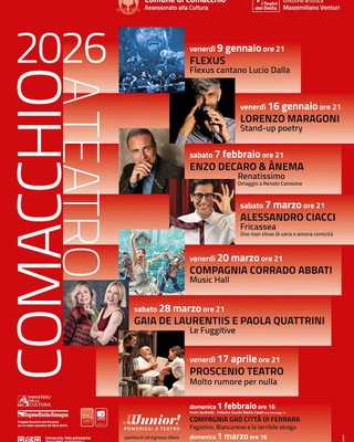 LOCANDINA COMACCHIO A TEATRO 2026
