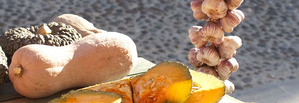 Zucca violina e aglio di Voghiera